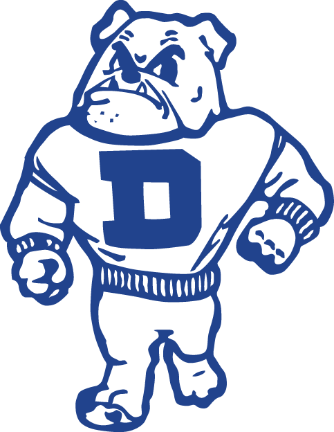Drake Bulldogs 1956-2004 Primary Logo iron on transfers for clothing